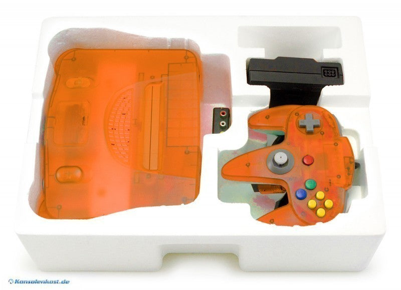 Konsole Fire Orange + Original Controller + Zubehör