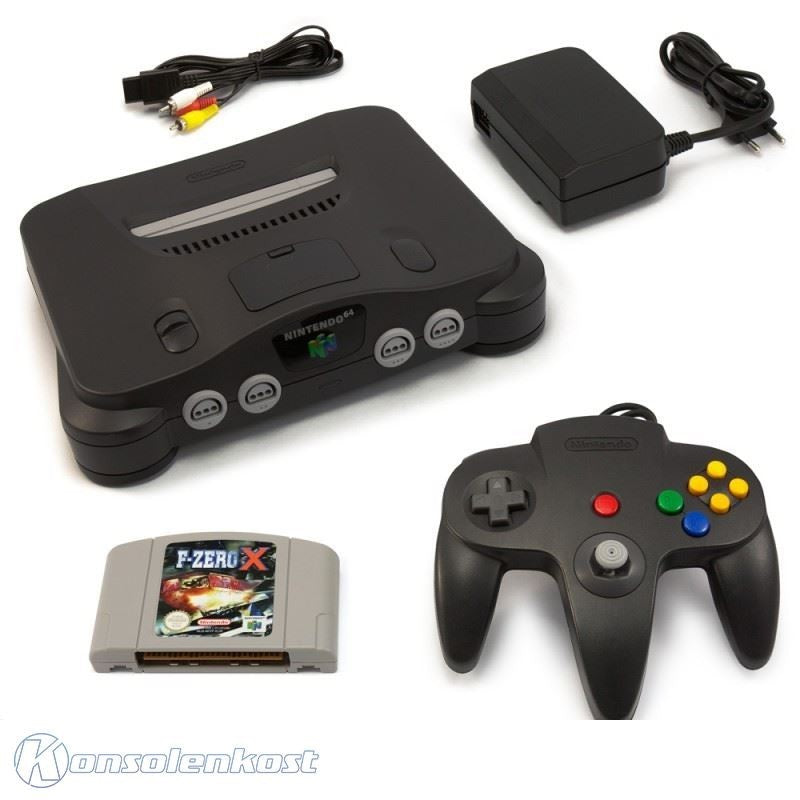 Konsole + F-Zero X + Original Controller + Zubehör