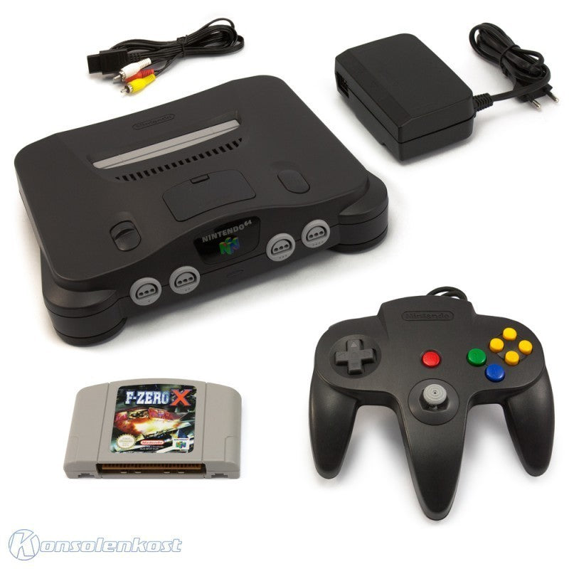 Konsole + F-Zero X + Original Controller + Zubehör