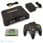 Konsole + Mario 64 + Controller schwarz + Zubehör
