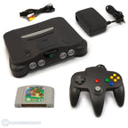 Konsole + Mario 64 + Controller schwarz + Zubehör