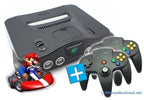 Konsole + Mario Kart + 2 Controller + Lenkrad + Zubehör