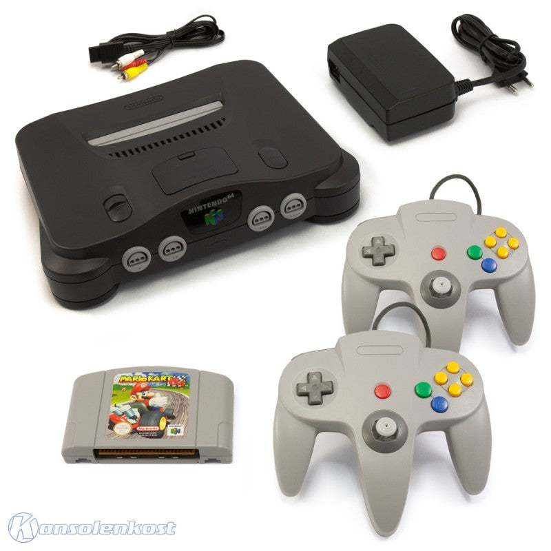 Konsole + Mario Kart + 2 Controller + Zubehör