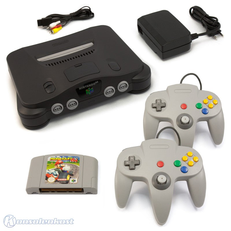 Konsole + Mario Kart + 2 Controller + Zubehör