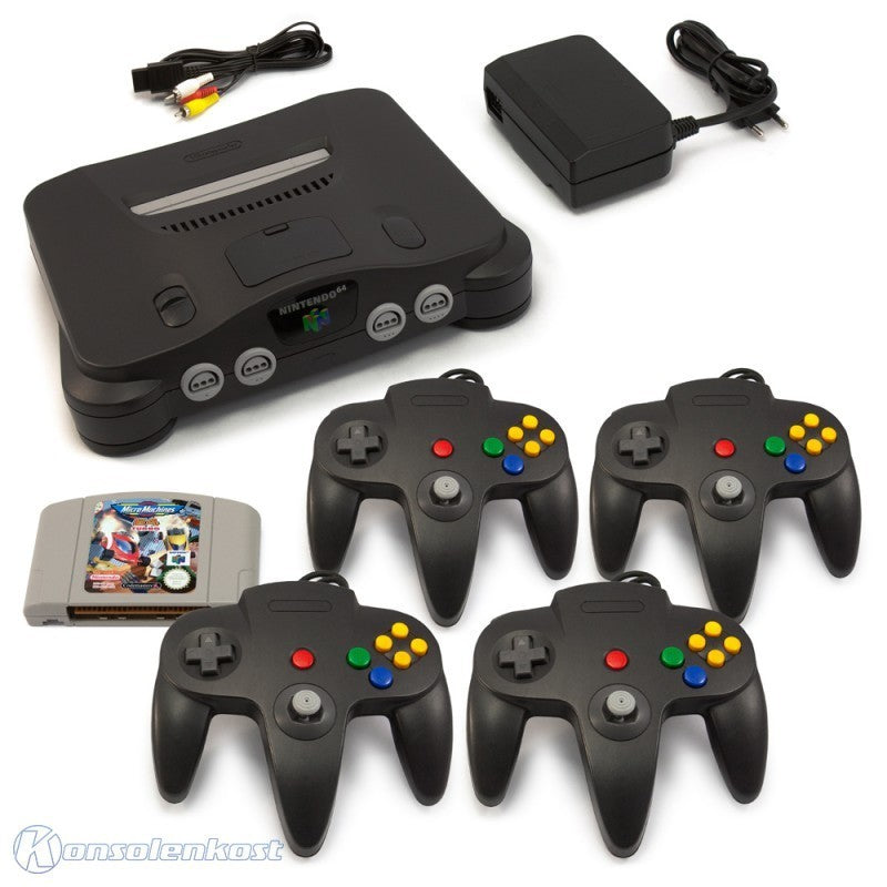 Konsole + Micro Machines + 4 Controller + Zubehör