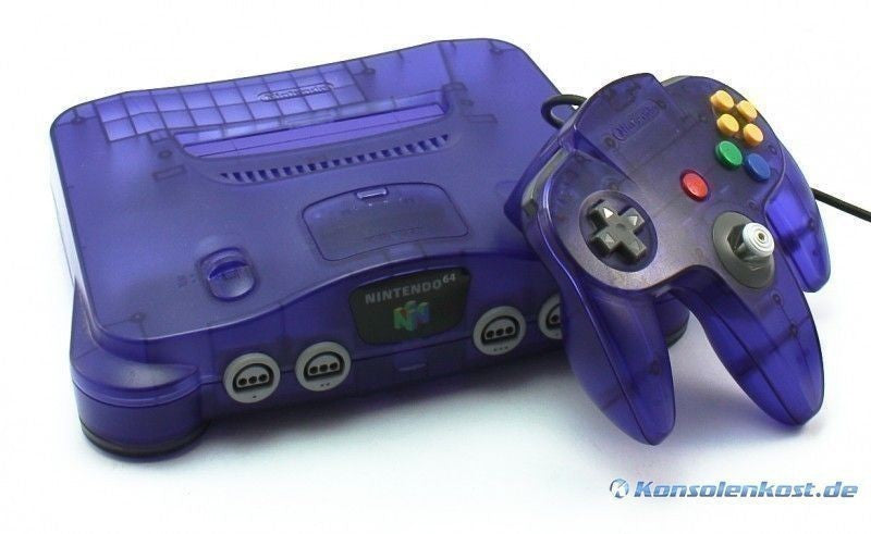 Konsole Ocean Blue / Grape Purple + Original Controller + Zubehör (US)