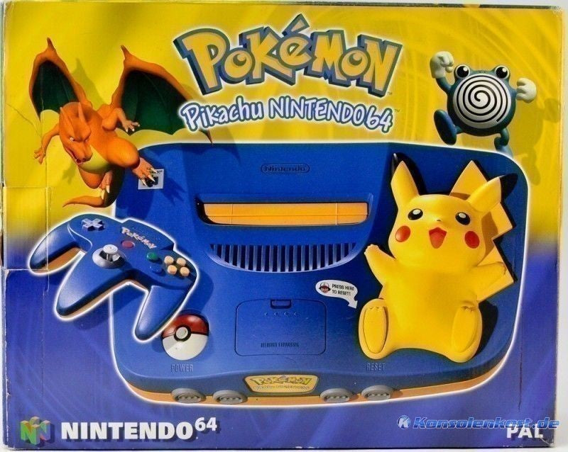 Konsole Pikachu Edition + Original Controller + Zubehör — Pikachu Edition