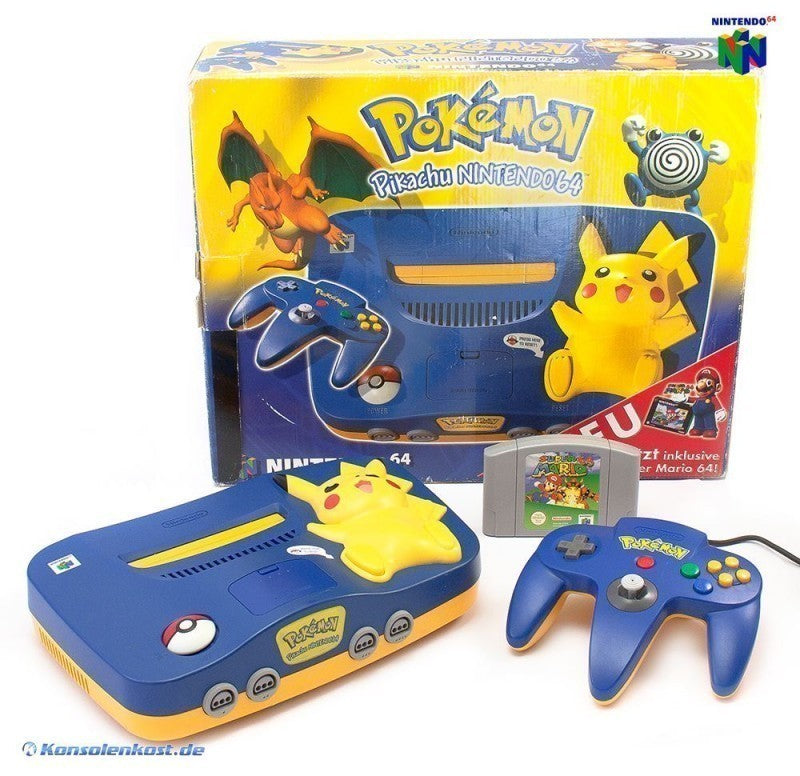 Konsole Pikachu Edition + Original Controller + Zubehör — Pikachu Edition