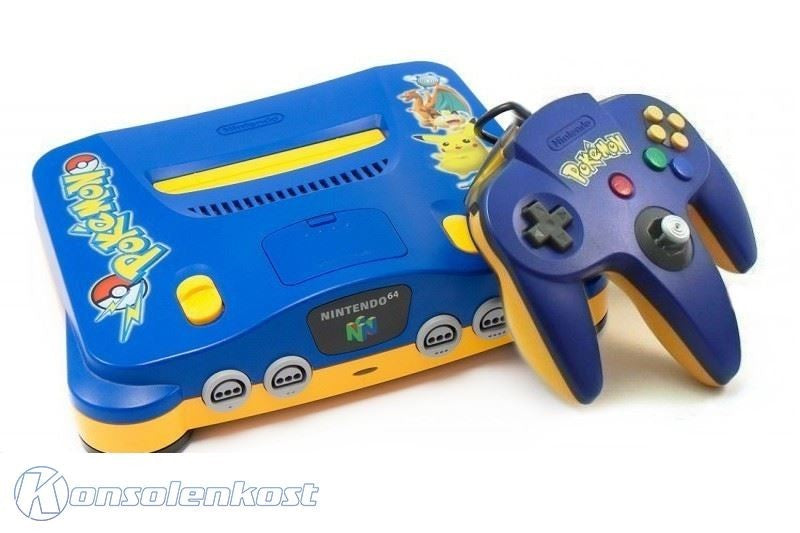 Konsole Pokemon Edition + Original Pikachu Controller + Zubehör — Pokemon Edition