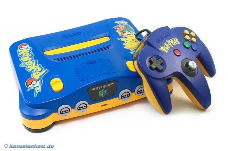 Konsole Pokemon Edition + Original Pikachu Controller + Zubehör — Pokemon Edition