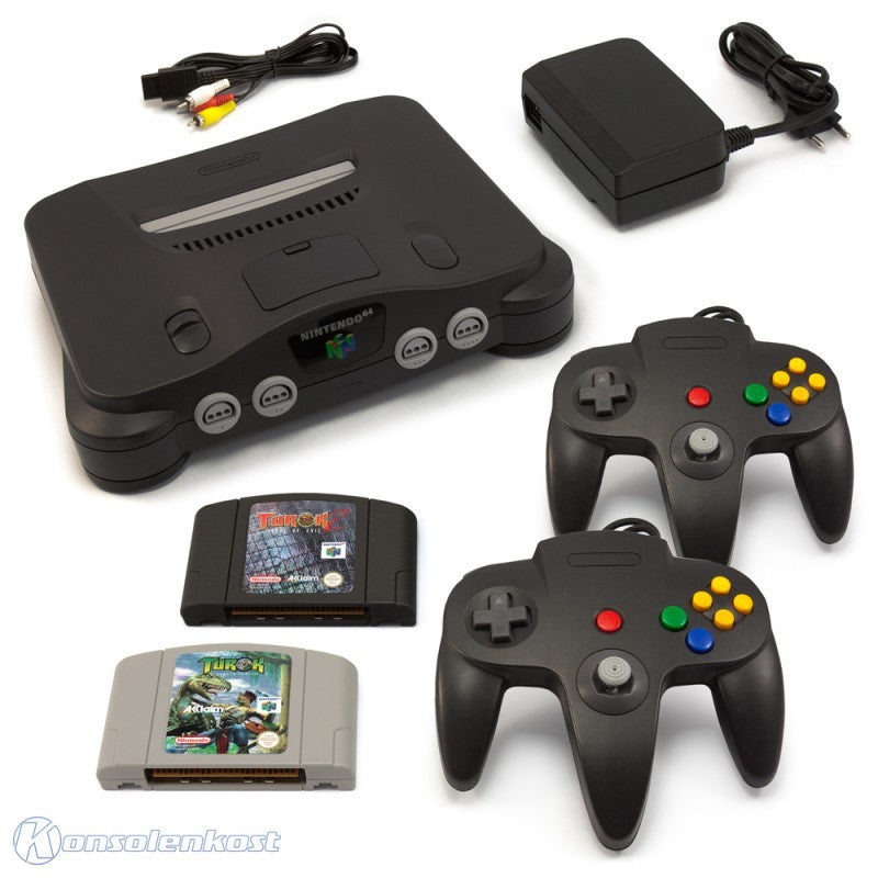 Konsole + Turok 1 + 2 + Controller + Zubehör