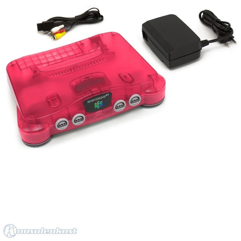 Konsole Watermelon Red + TV-Kabel + Netzteil