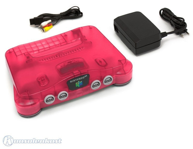 Konsole Watermelon Red + TV-Kabel + Netzteil