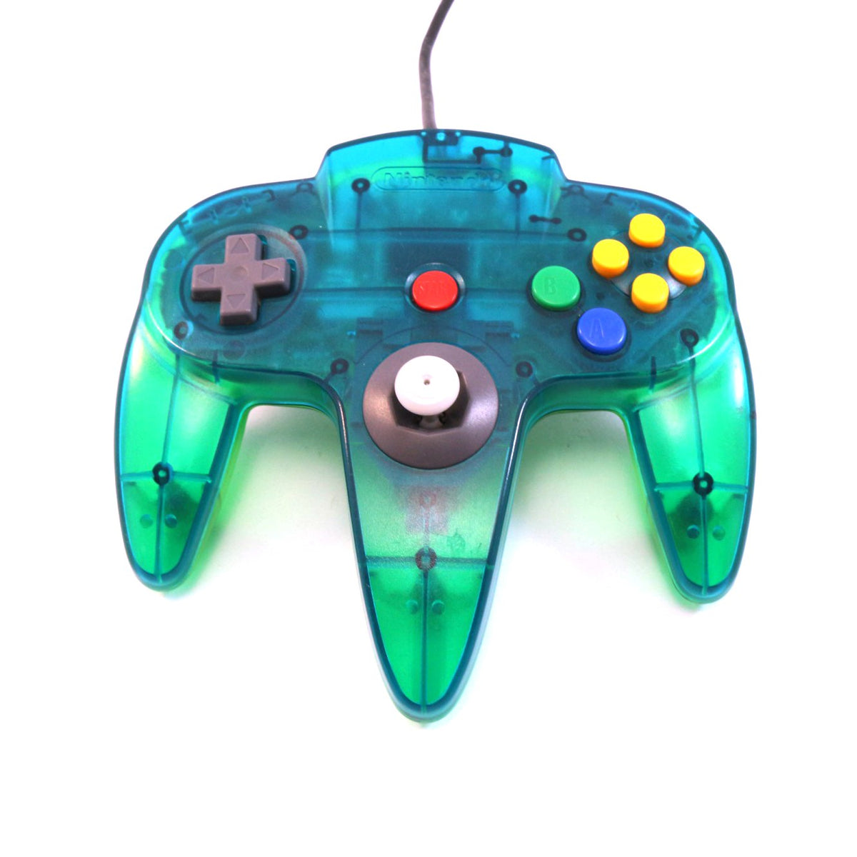 Original Controller clear blue-green / blau-grün transp. NUS-005 [Nintendo]