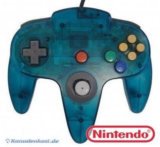 Original Controller Clear-Blue / blau-transparent NUS-005 [Nintendo]