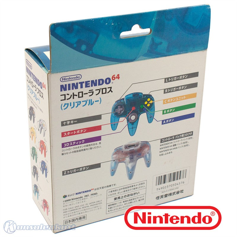 Original Controller Clear-Blue White / blau-weiß transp. NUS-005 [Nintendo] (JP)