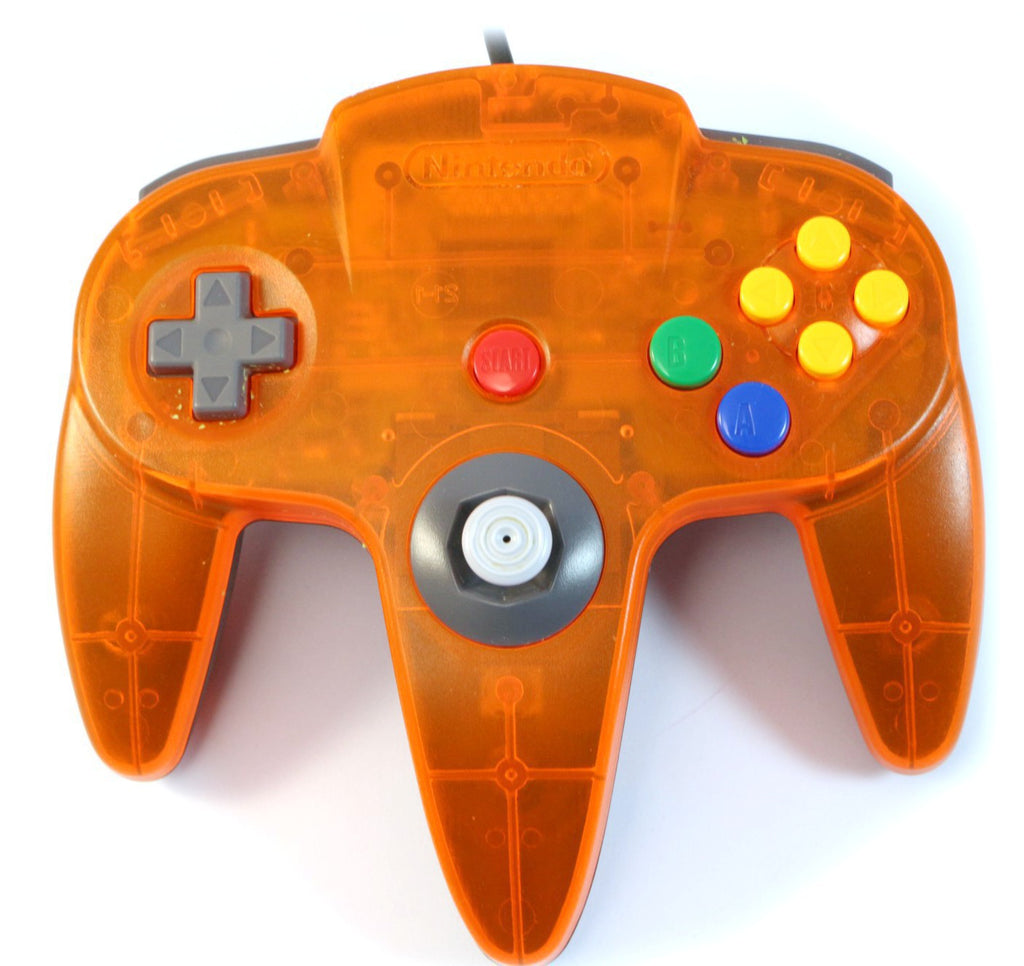 Original Nintendo Controller / Pad Clear-Orange Black Daiei Hawks NUS-005