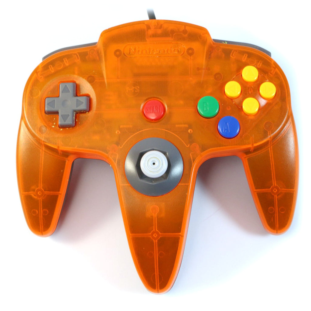 Original Nintendo Controller / Pad Clear-Orange Black Daiei Hawks NUS-005