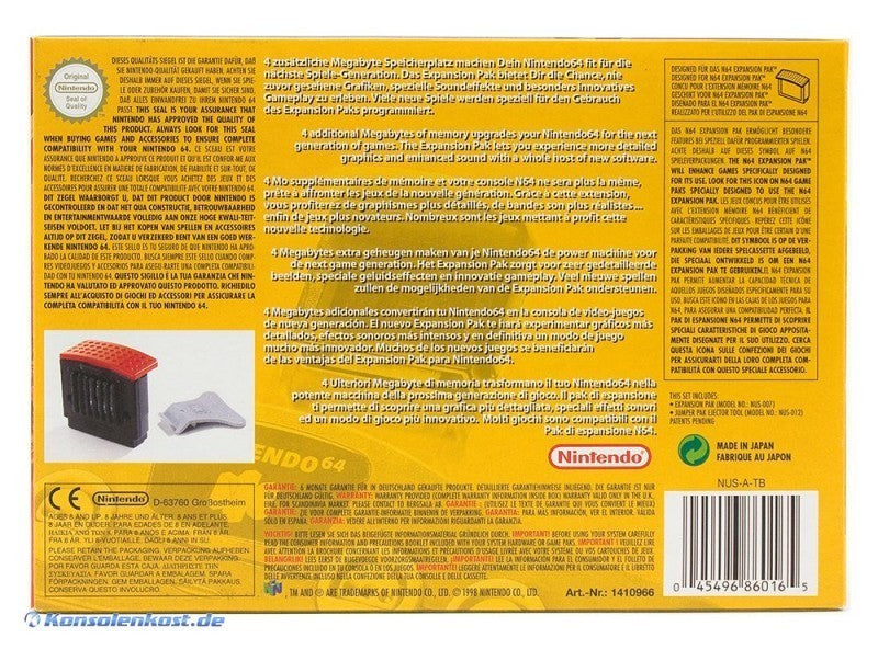 Original Nintendo Expansion Pak NUS-007