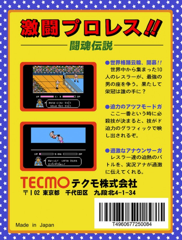 Gekitou Pro Wrestling!! Toukon Densetsu (JP)