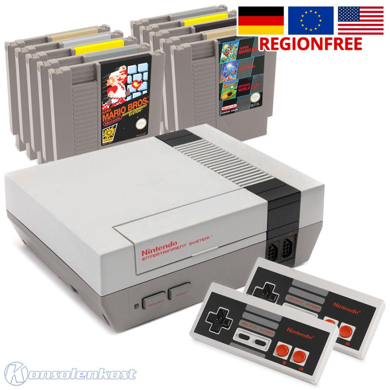 Konsole 60Hz + 10 Spiele + 2 Controller
