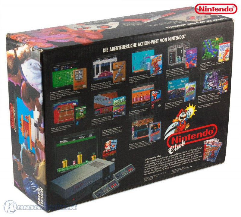 Konsole Super Mario Bros. Set + Spiel + 2 Original Controller