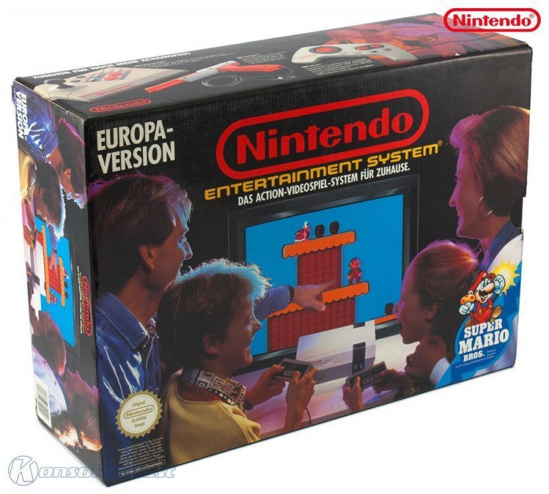 Konsole Super Mario Bros. Set + Spiel + 2 Original Controller