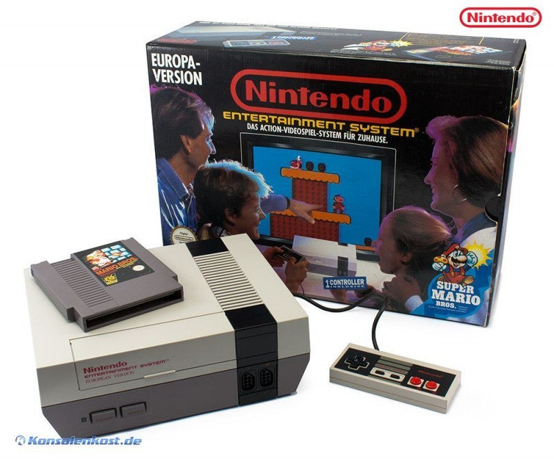 Konsole Super Mario Bros. Set + Spiel + Original Controller