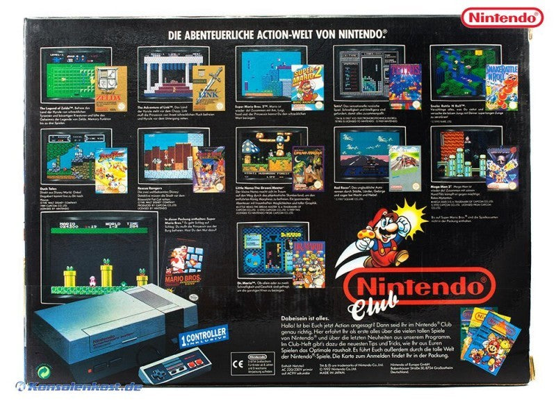 Konsole Super Mario Bros. Set + Spiel + Original Controller