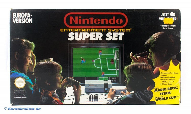 Konsole Super Set + Spiel + 4 Original Controller + Four Score