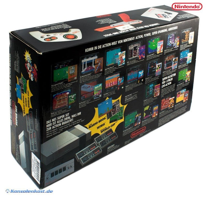 Konsole Super Set + Spiel + 4 Original Controller + Four Score