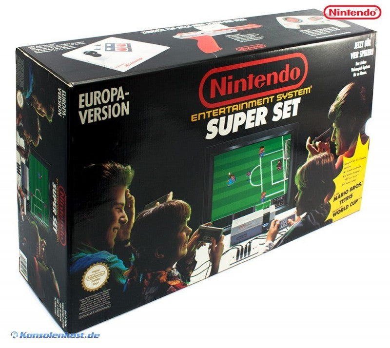 Konsole + Spiel + 4 Original Controller + Four Score Super Set