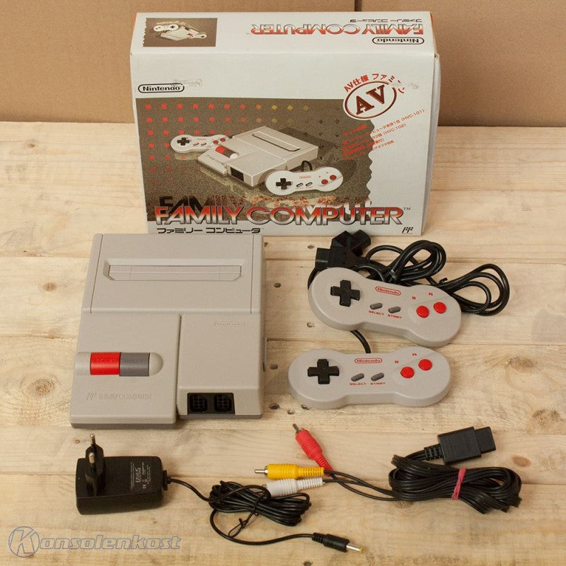 Konsole Top Loader Family Computer + 2 Original Controller (JP)