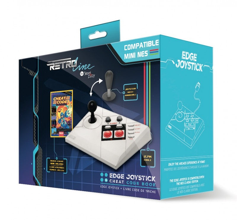 Mini Classic Arcade Stick Controller + Cheat Code Buch [Steelplay]