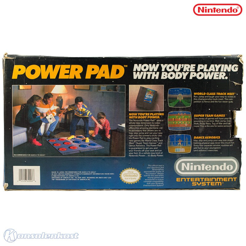 Original US Nintendo Power Pad NES-028 + World Class Track Meet (US)