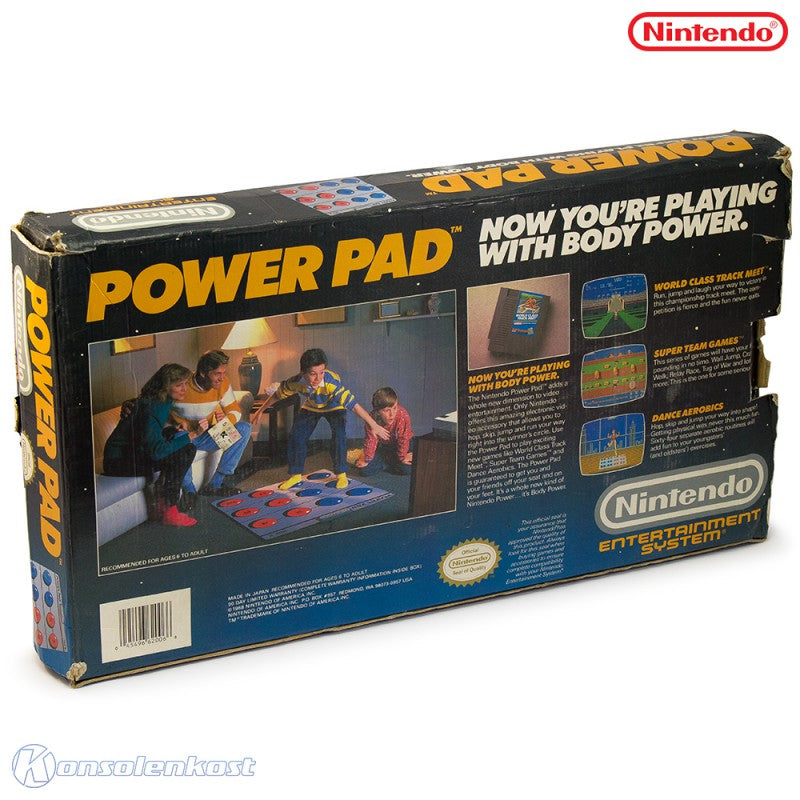Original US Nintendo Power Pad NES-028 + World Class Track Meet (US)