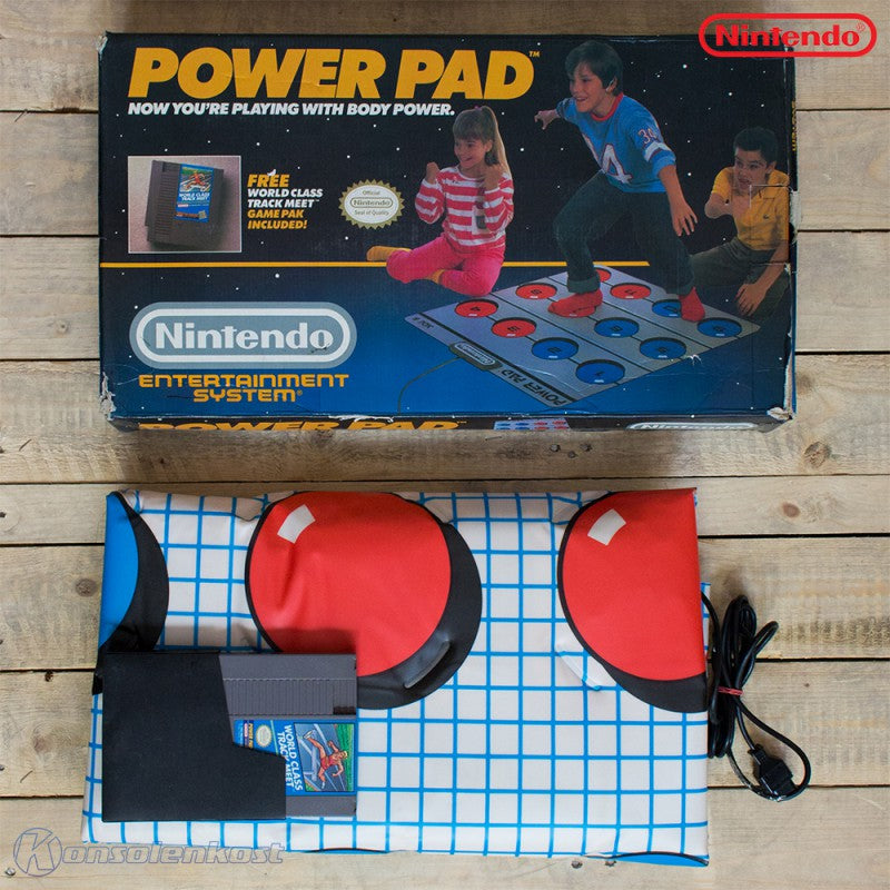 Original US Nintendo Power Pad NES-028 + World Class Track Meet (US)