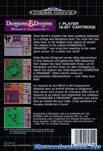 Dungeons & Dragons: Warriors of the Eternal Sun