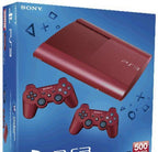 Konsole Super Slim 500GB rot + 2 Original Controller