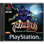 Ninja: Shadow of Darkness für PlayStation zeigt einen lila gekleideten Ninja mit Schwert auf dem Cover.