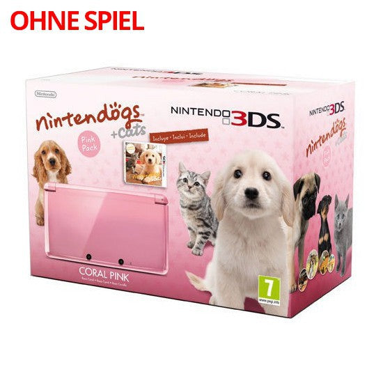 Konsole Coral Pink Nintendogs Edition + Netzteil