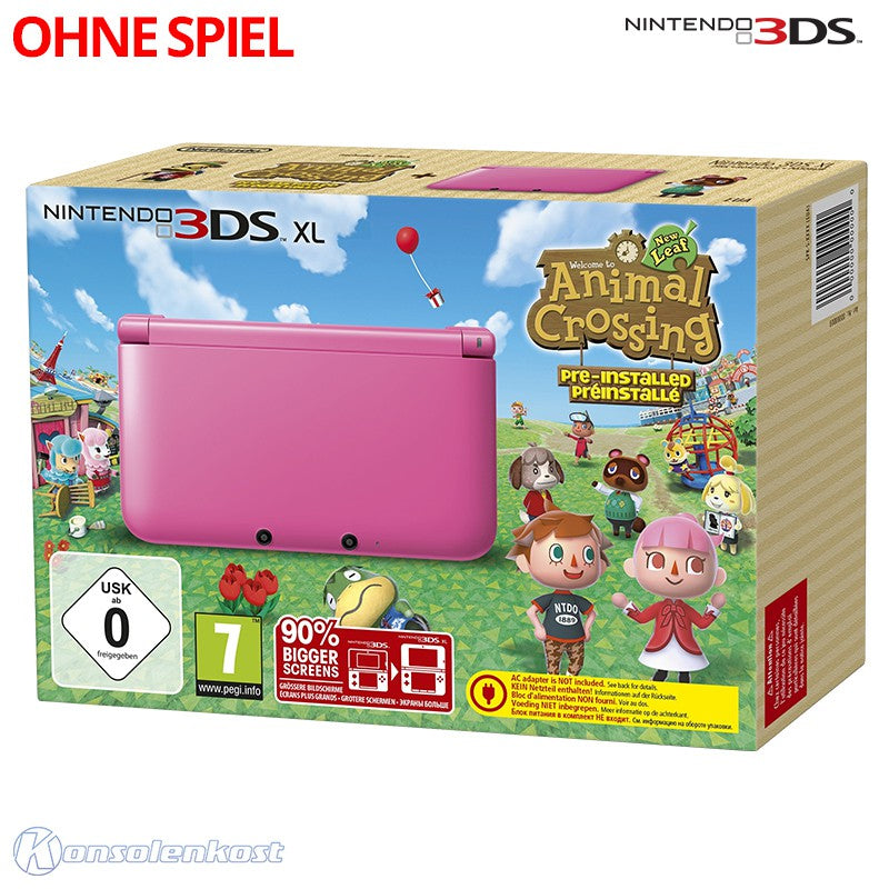 Konsole XL Animal Crossing Edit. + Netzteil