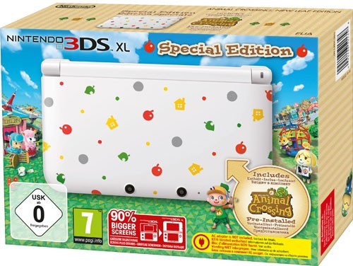 Konsole XL Animal Crossing Edit. + Spiel vorinst. + Netzteil