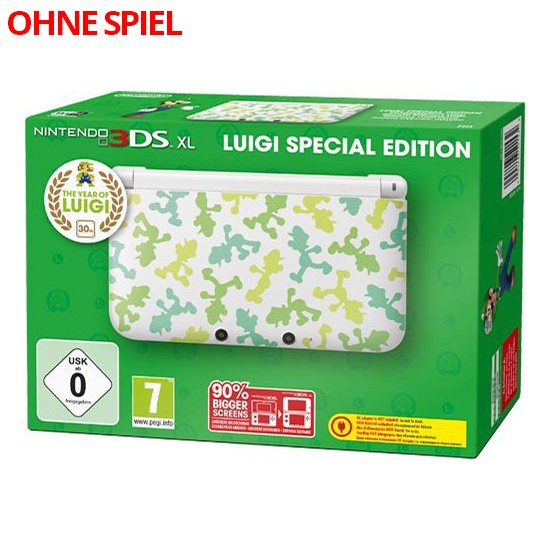 Konsole XL Luigi Edition + Netzteil