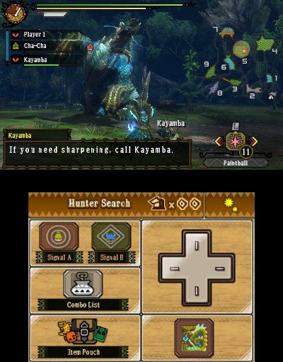 Konsole XL Monster Hunter 3U Edition + Spiel vorinst. + Netzteil
