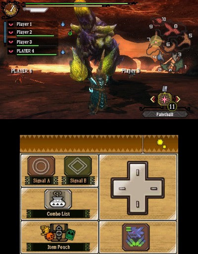Konsole XL Monster Hunter 3U Edition + Spiel vorinst. + Netzteil