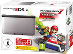Konsole XL Mario Kart 7 Edition silber + Spiel vorinst. + Netzteil