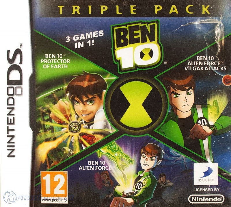 3in1: Ben 10 Protector of Earth + Aliean Force + Vilgax Attacks