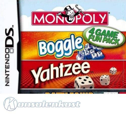 4 in 1: Monopoly & Boggle & Yahtzee & Battleship