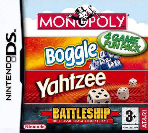 4 in 1: Monopoly & Boggle & Yahtzee & Battleship